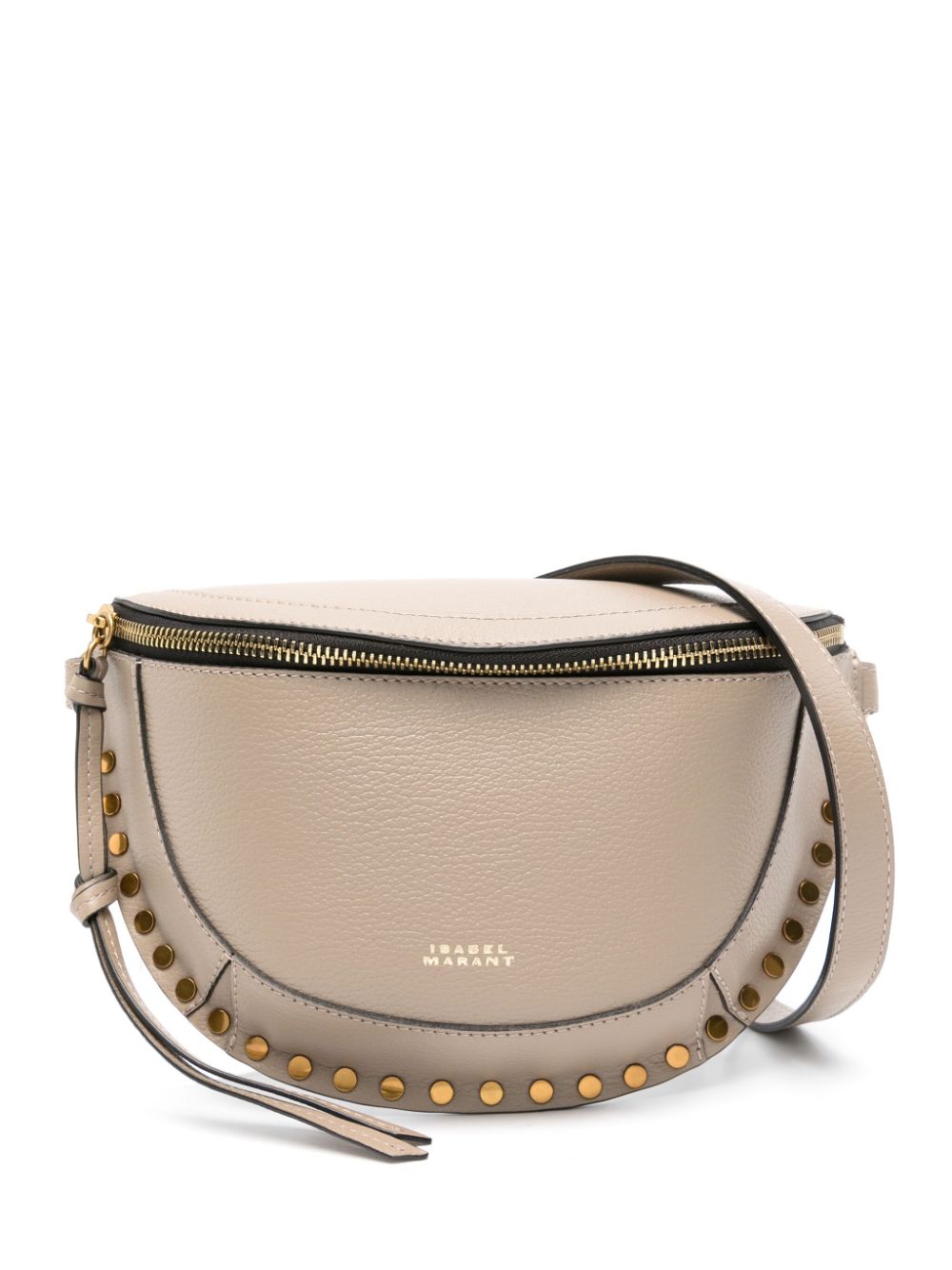 ISABEL MARANT Skano stud-embellished shoulder bag - Neutrals von ISABEL MARANT