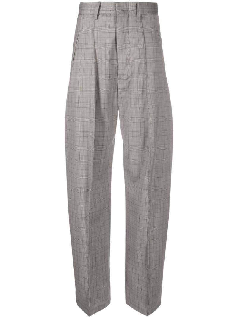 ISABEL MARANT Sopiavea plaid-check tapered trousers - Grey von ISABEL MARANT