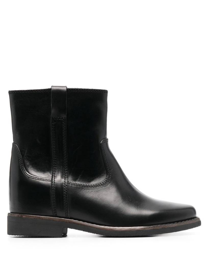 ISABEL MARANT Susee leather ankle boots - Black von ISABEL MARANT