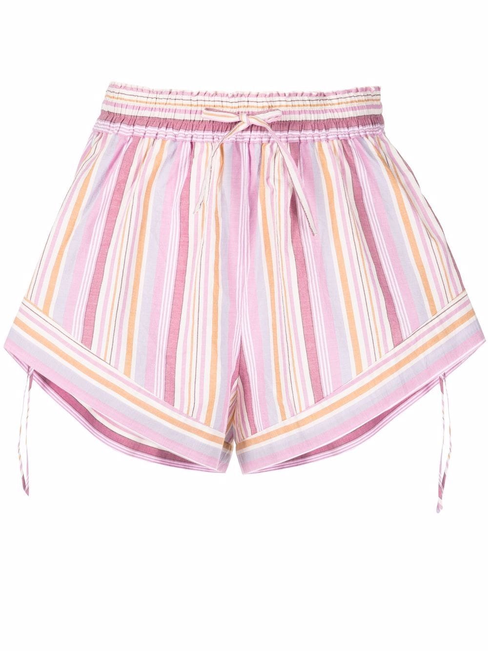 ISABEL MARANT Thalia striped wide-leg shorts - Pink von ISABEL MARANT