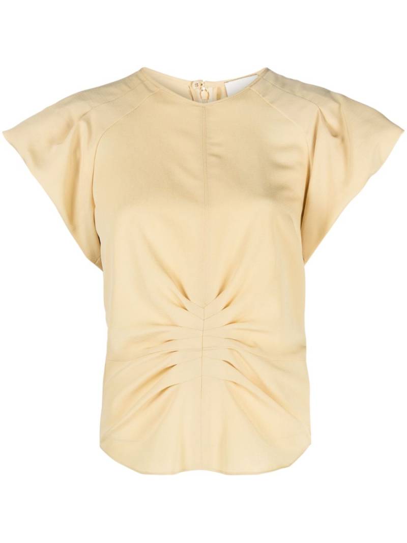 ISABEL MARANT Tullya pleat-detailing blouse - Yellow von ISABEL MARANT