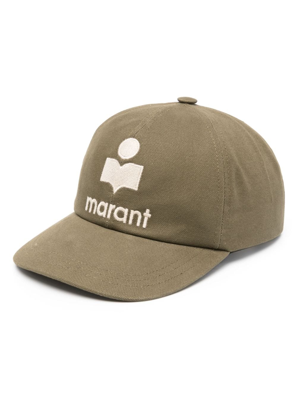 MARANT Tyron embroidered-logo cotton cap - Green von MARANT