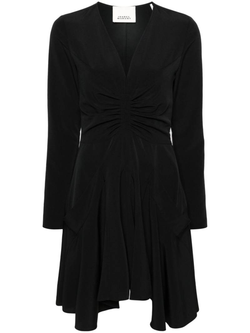 ISABEL MARANT Usmara ruched minidress - Black von ISABEL MARANT