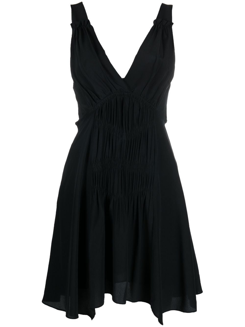 ISABEL MARANT V-neck silk mini dress - Black von ISABEL MARANT