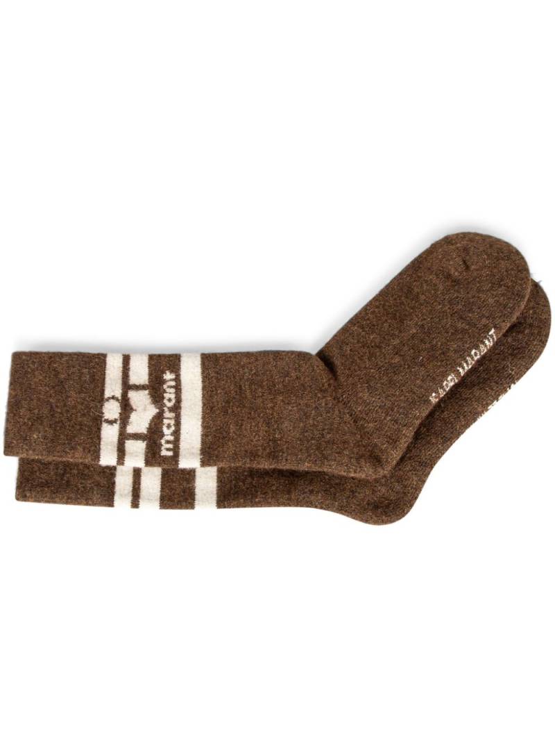 ISABEL MARANT Viby socks - Brown von ISABEL MARANT