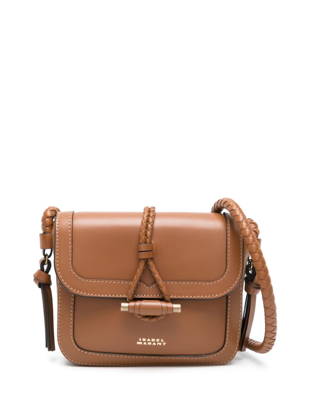 ISABEL MARANT Vigo Flap leather crossbody bag - Brown von ISABEL MARANT