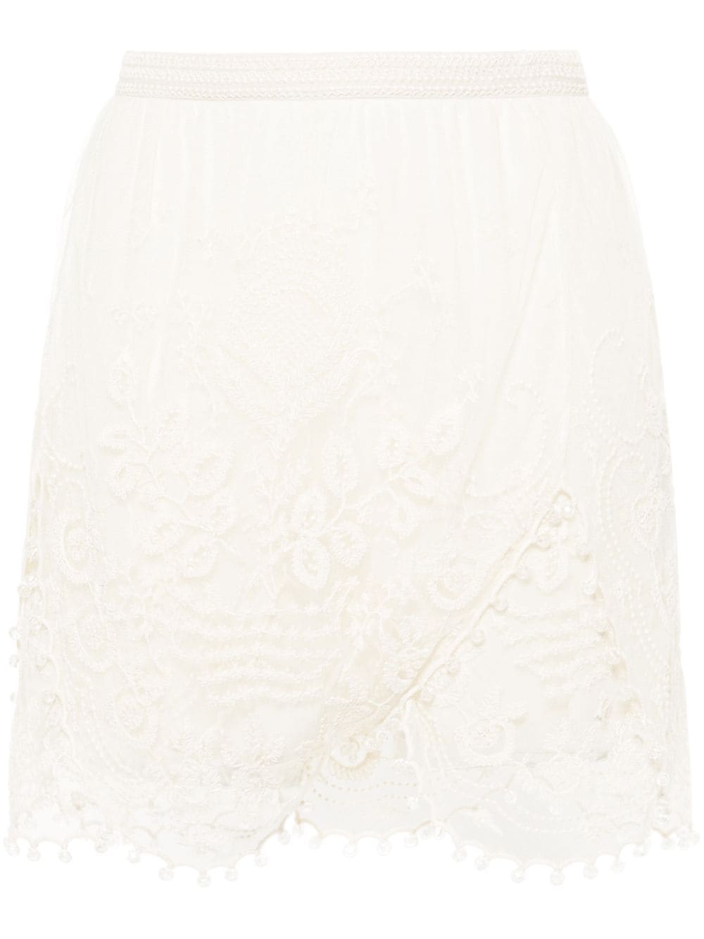 ISABEL MARANT Viny lace mini skirt - Neutrals von ISABEL MARANT