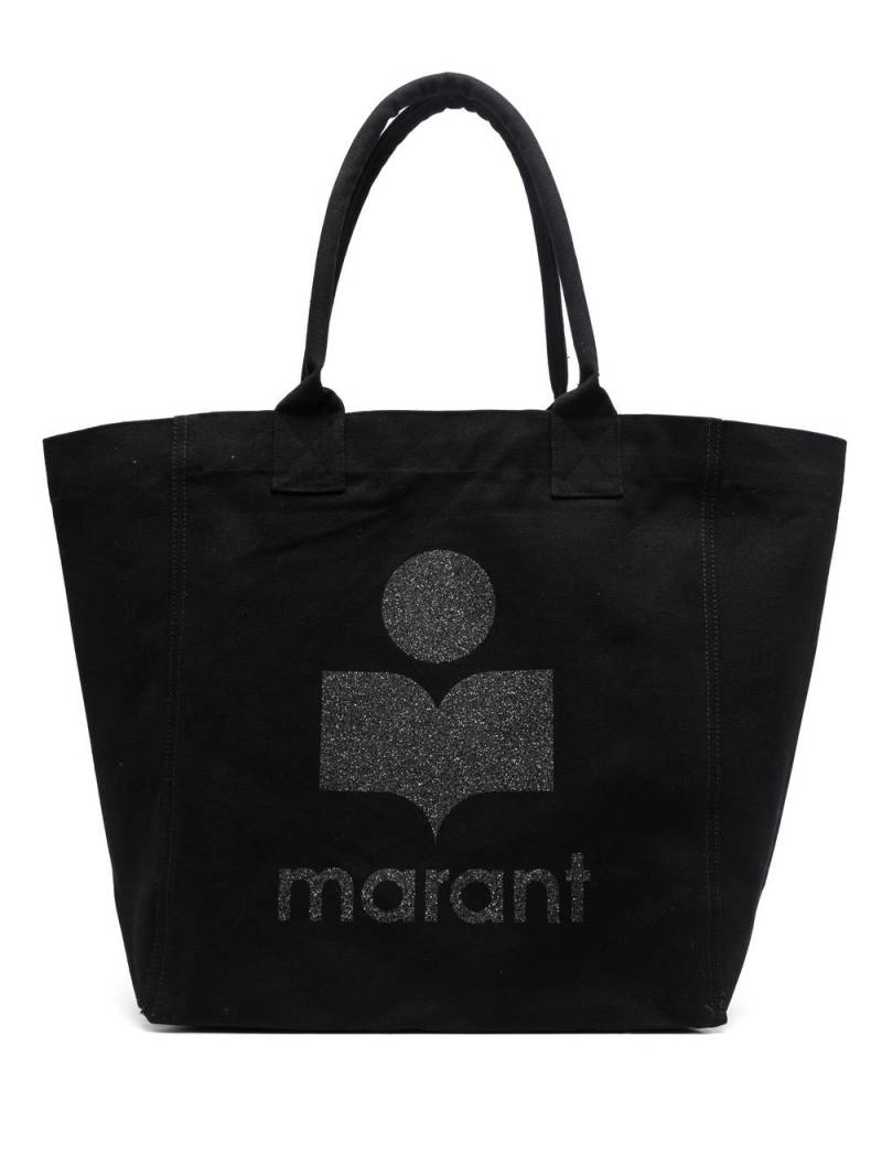 ISABEL MARANT Yenky logo-print tote bags - Black von ISABEL MARANT