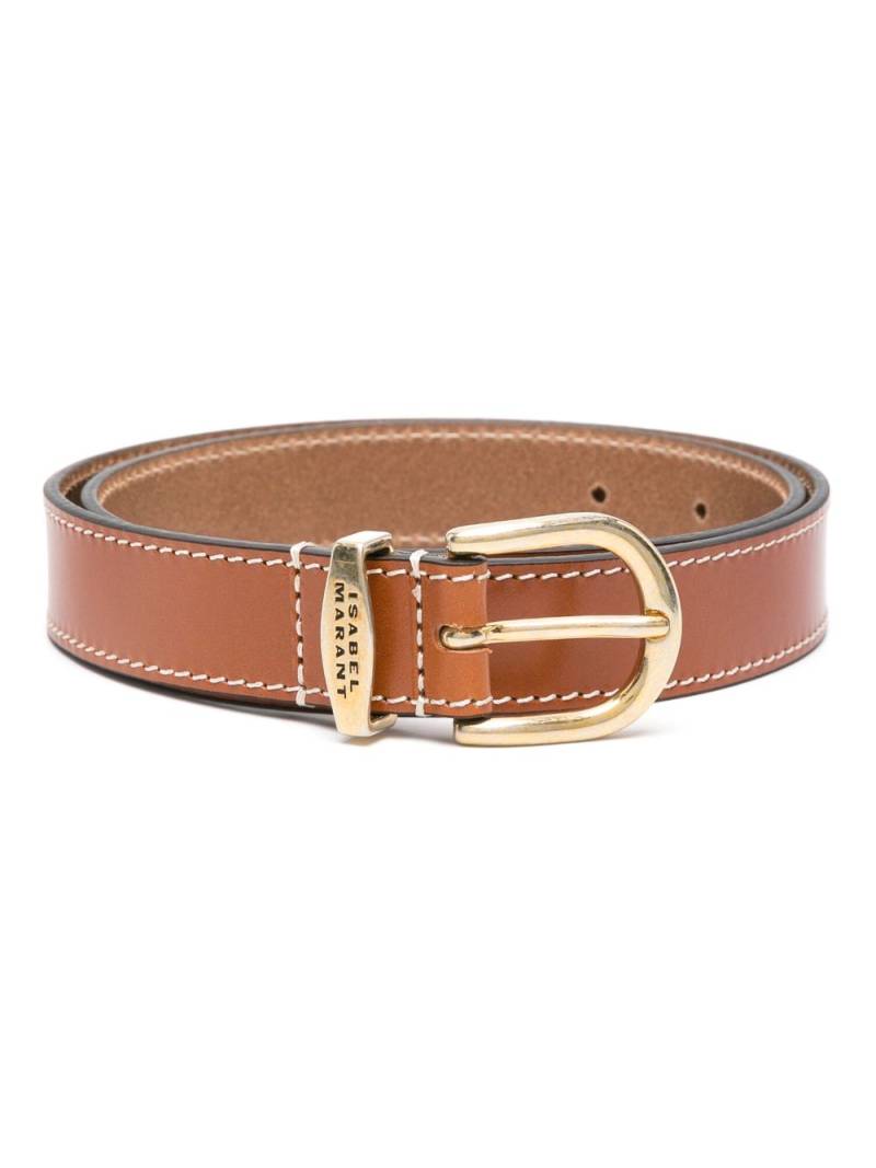 ISABEL MARANT Zadd leather belt - Brown von ISABEL MARANT