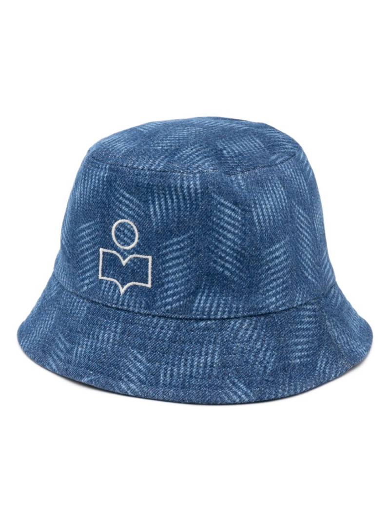 ISABEL MARANT abstract-print bucket hat - Blue von ISABEL MARANT