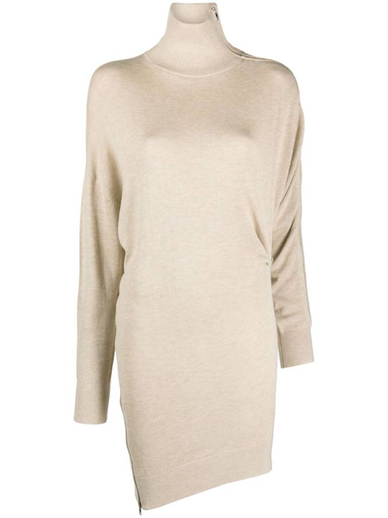 ISABEL MARANT asymmetric-hem jumper dress - Neutrals von ISABEL MARANT