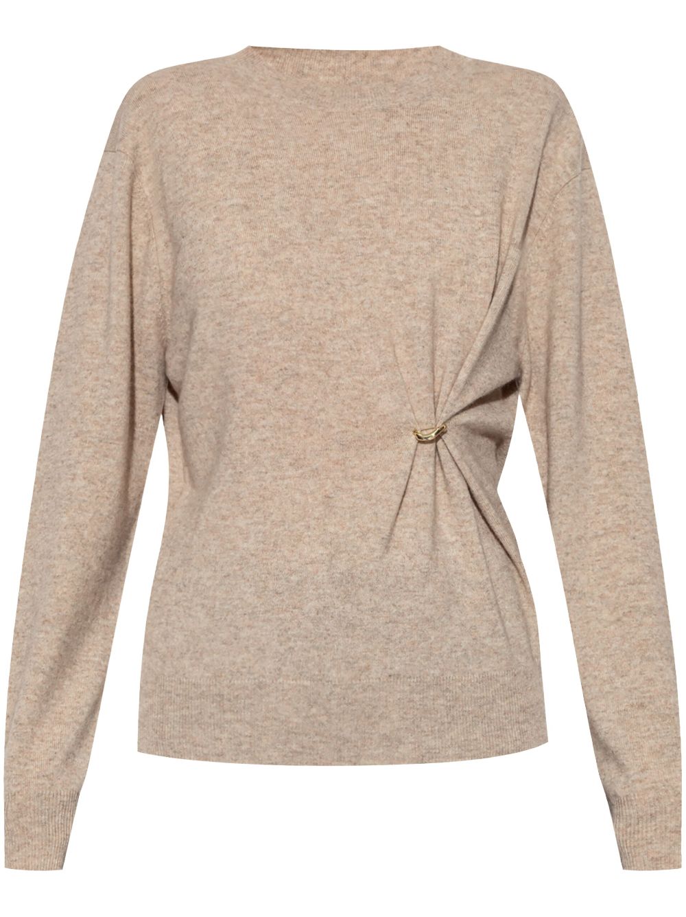 ISABEL MARANT brooch-detail sweater - Neutrals von ISABEL MARANT