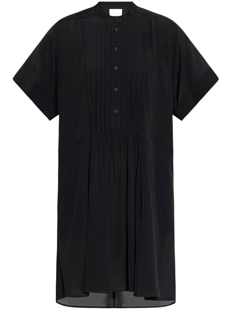 ISABEL MARANT buttoned pleated mini dress - Black von ISABEL MARANT