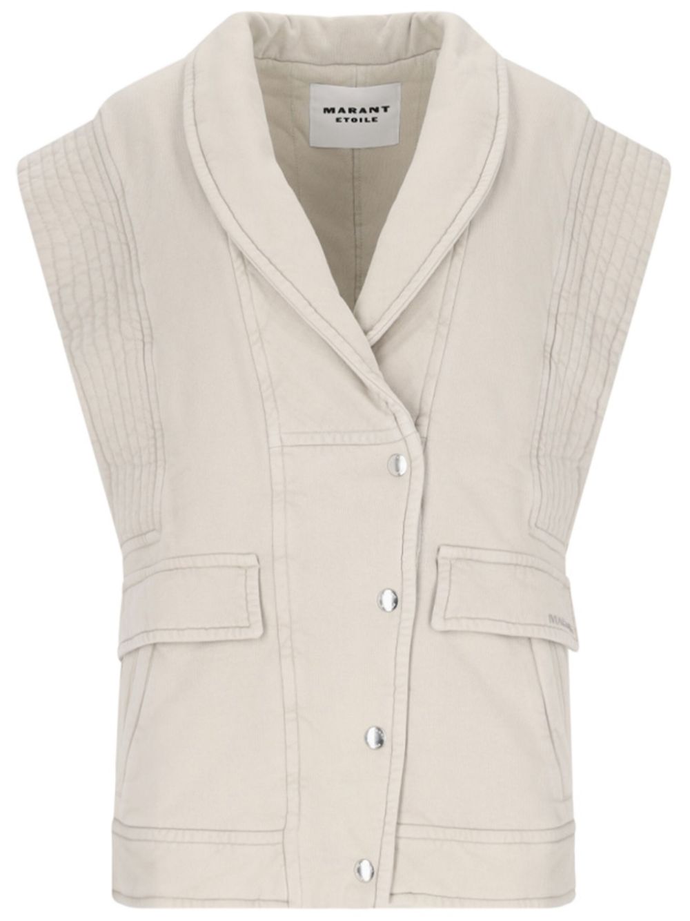 ISABEL MARANT cotton gilet - Neutrals von ISABEL MARANT