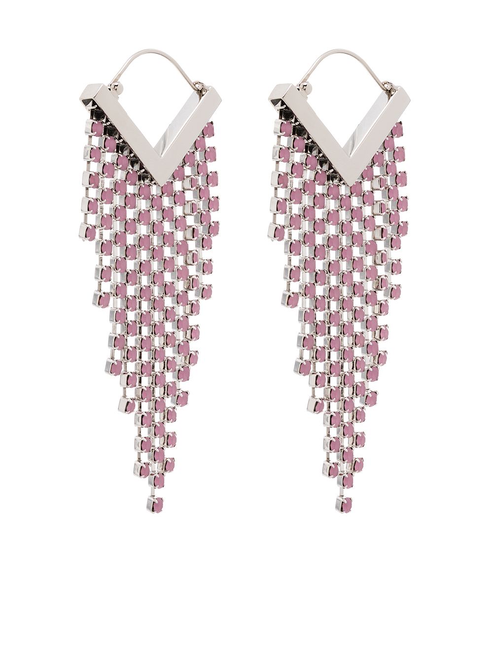 ISABEL MARANT crystal-embellished drop earrings - Pink von ISABEL MARANT