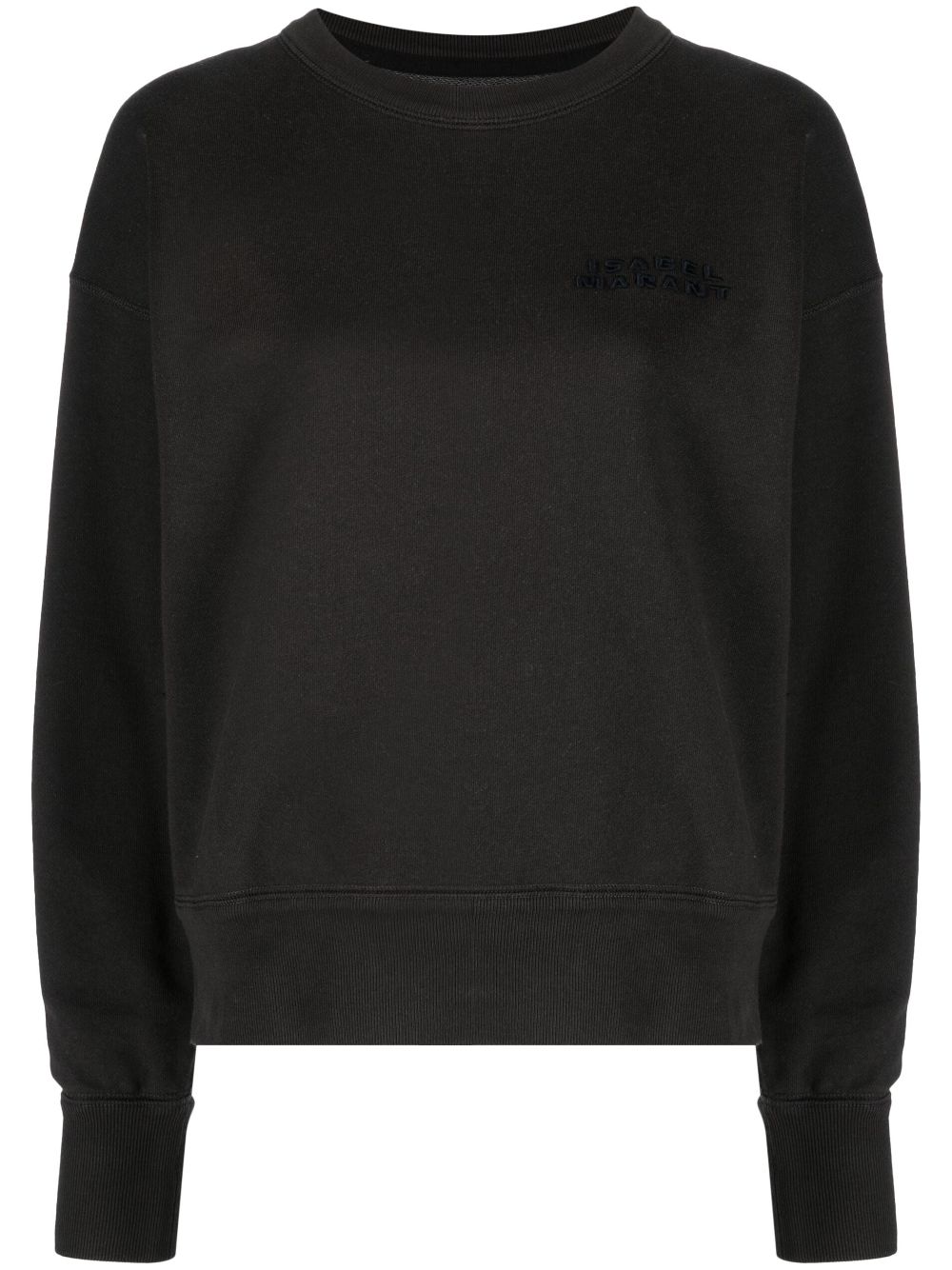 ISABEL MARANT embroidered logo crew neck sweatshirt - Black von ISABEL MARANT