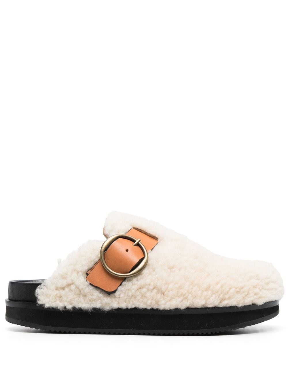 ISABEL MARANT faux shearling mules - Neutrals von ISABEL MARANT