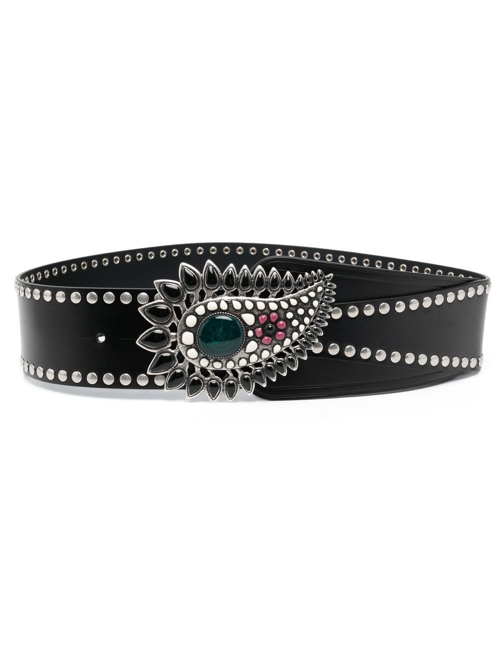 ISABEL MARANT gem-embellished leather belt - Black von ISABEL MARANT