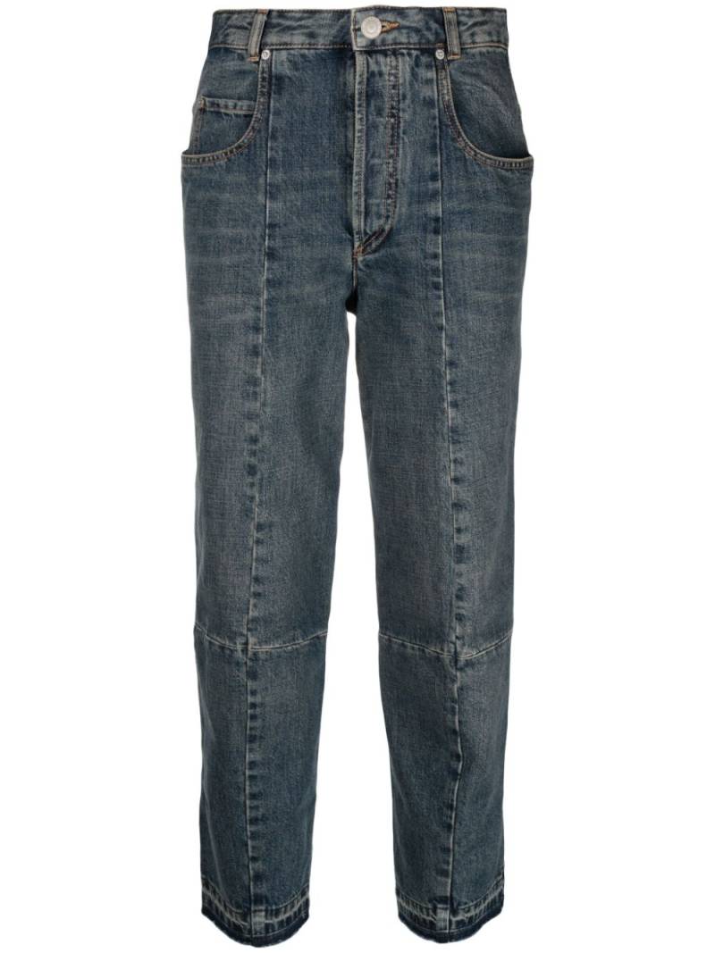 ISABEL MARANT high-rise panelled tapered jeans - Blue von ISABEL MARANT