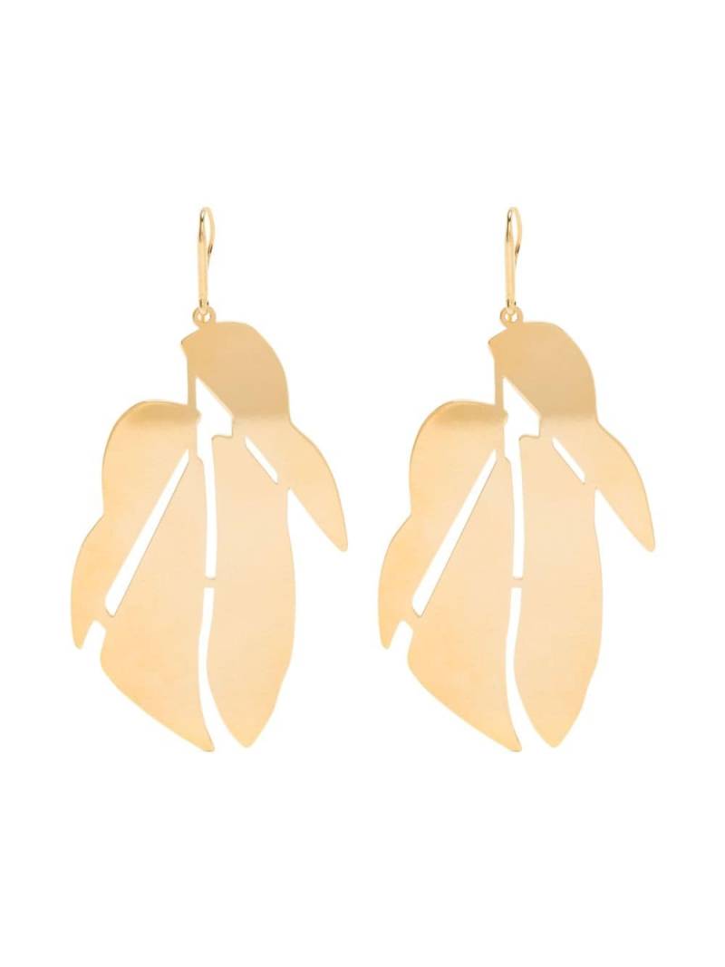 ISABEL MARANT leaf dangle earrings - Gold von ISABEL MARANT