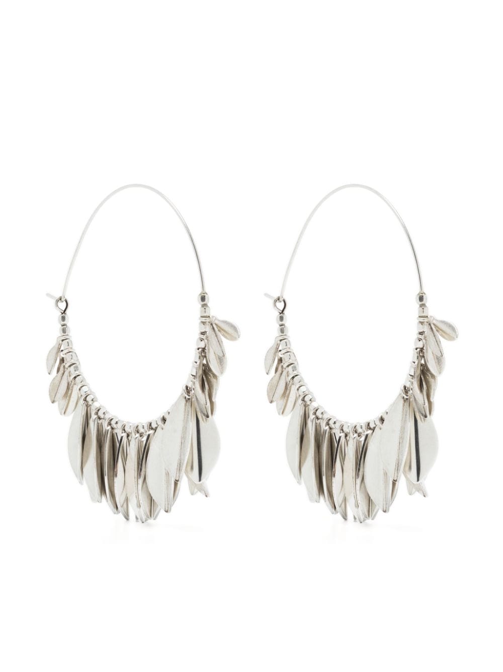 ISABEL MARANT Shiny Leaf hoop earrings - Silver von ISABEL MARANT