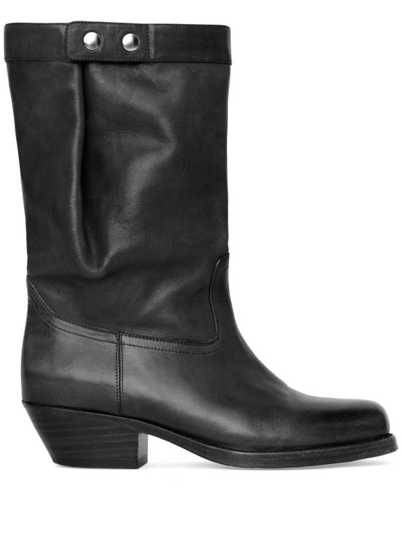 ISABEL MARANT Ademe leather boots - Black von ISABEL MARANT