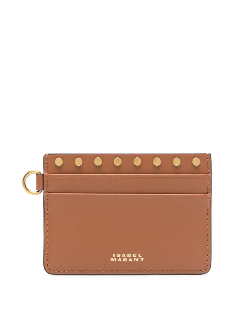 ISABEL MARANT leather card holder - Brown von ISABEL MARANT