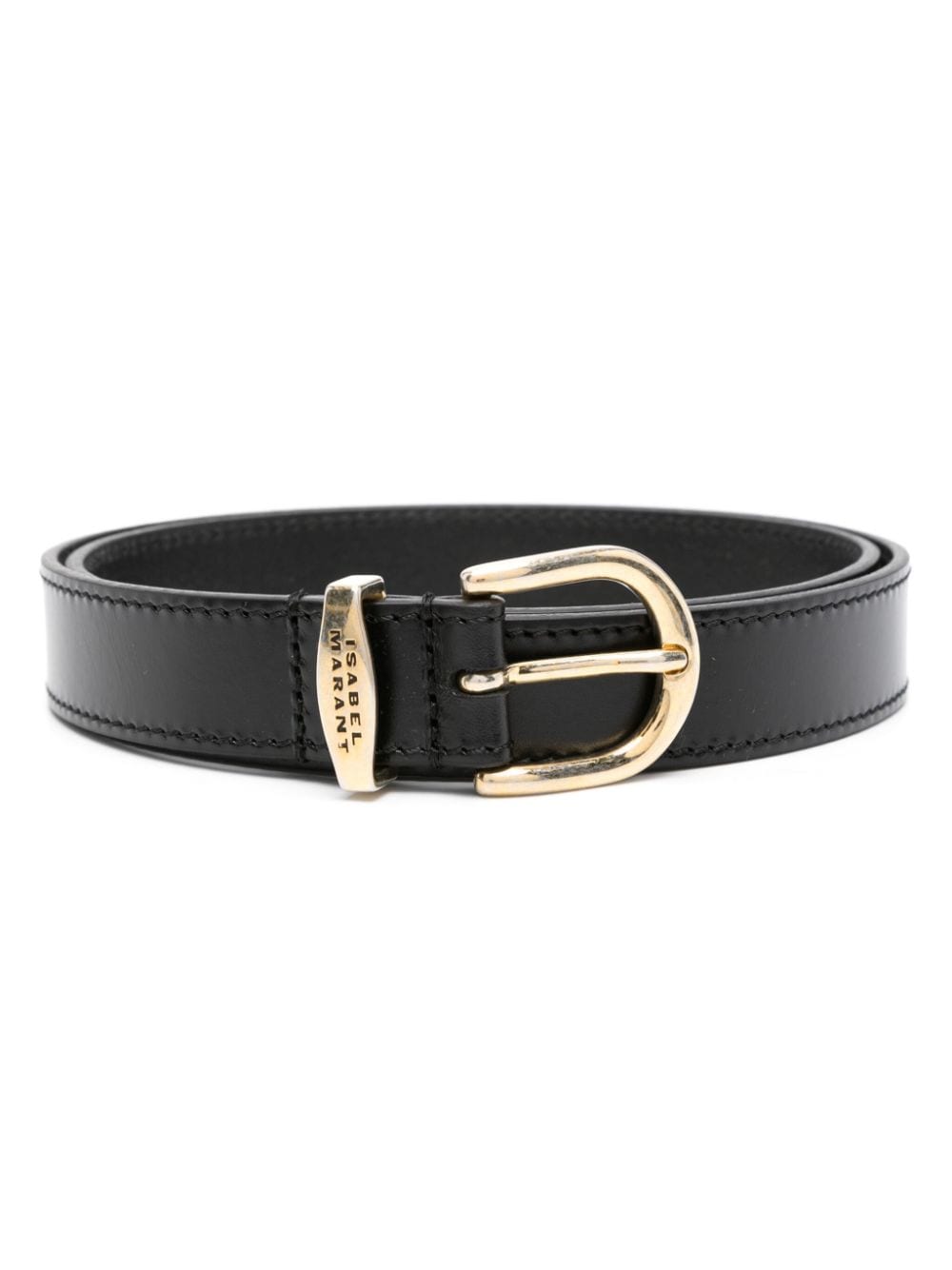ISABEL MARANT Zadd leather belt - Black von ISABEL MARANT