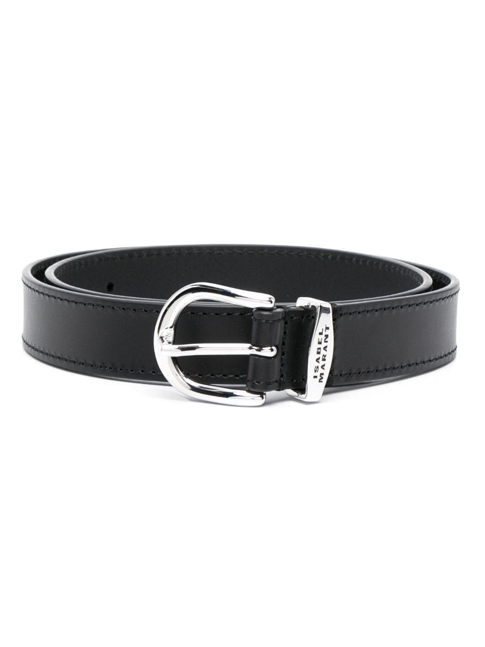 ISABEL MARANT Zadd leather belt - Black von ISABEL MARANT