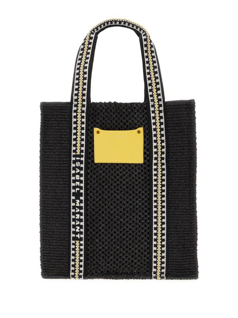 ISABEL MARANT logo-patch tote bag - Black von ISABEL MARANT