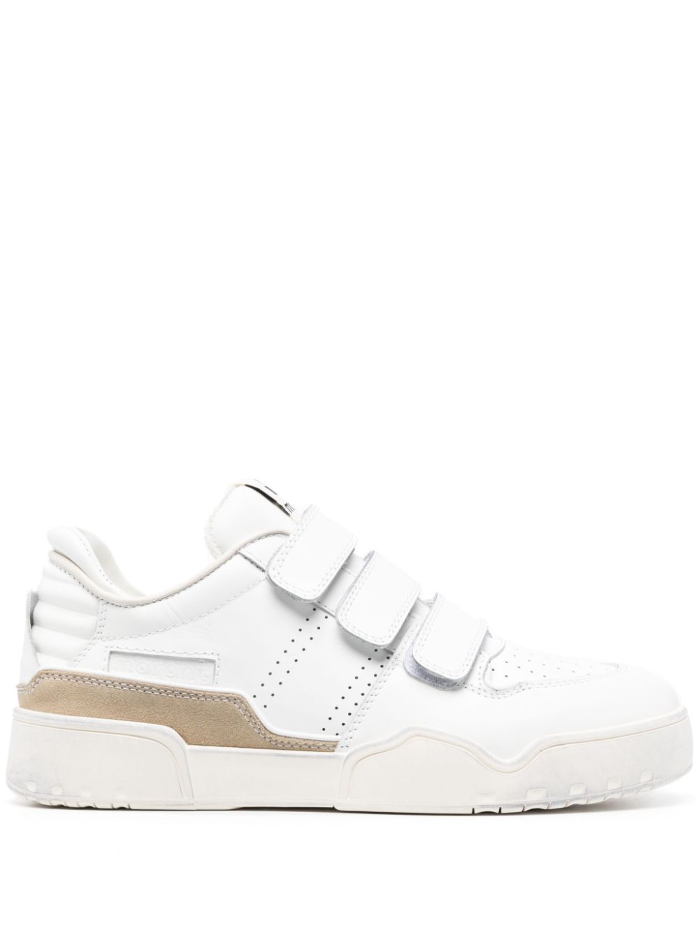 MARANT logo-patch touch-strap sneakers - White von MARANT