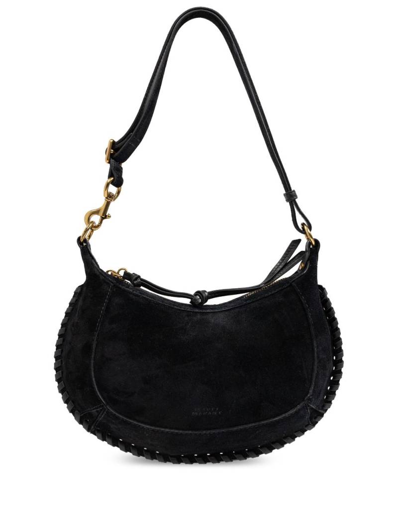 ISABEL MARANT Oskan Moon suede shoulder bag - Black von ISABEL MARANT