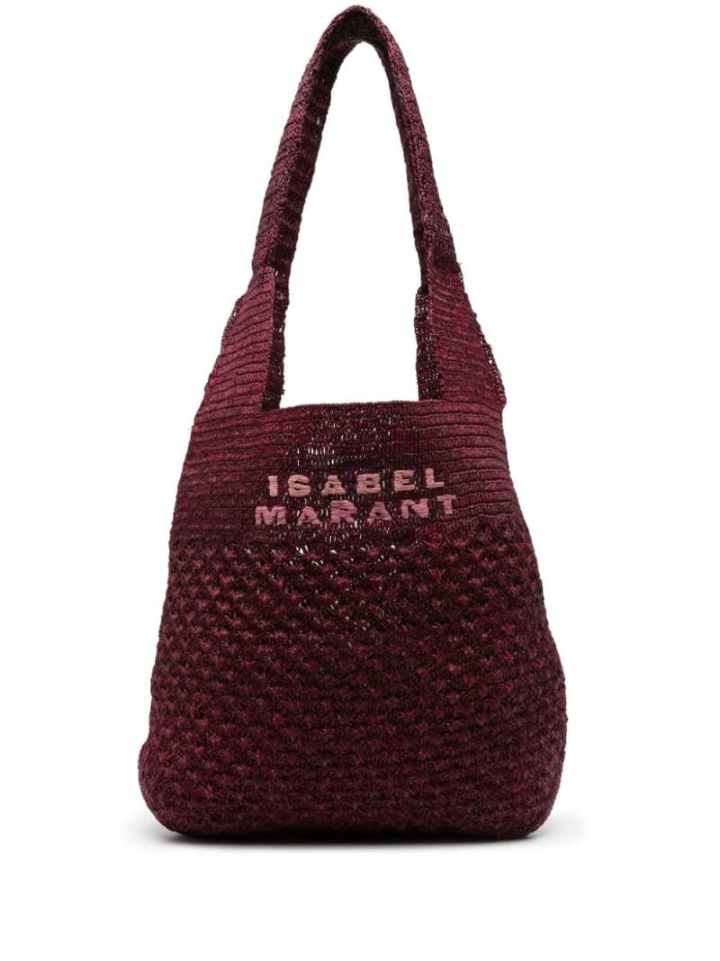 ISABEL MARANT medium Praia beach bag - Purple von ISABEL MARANT