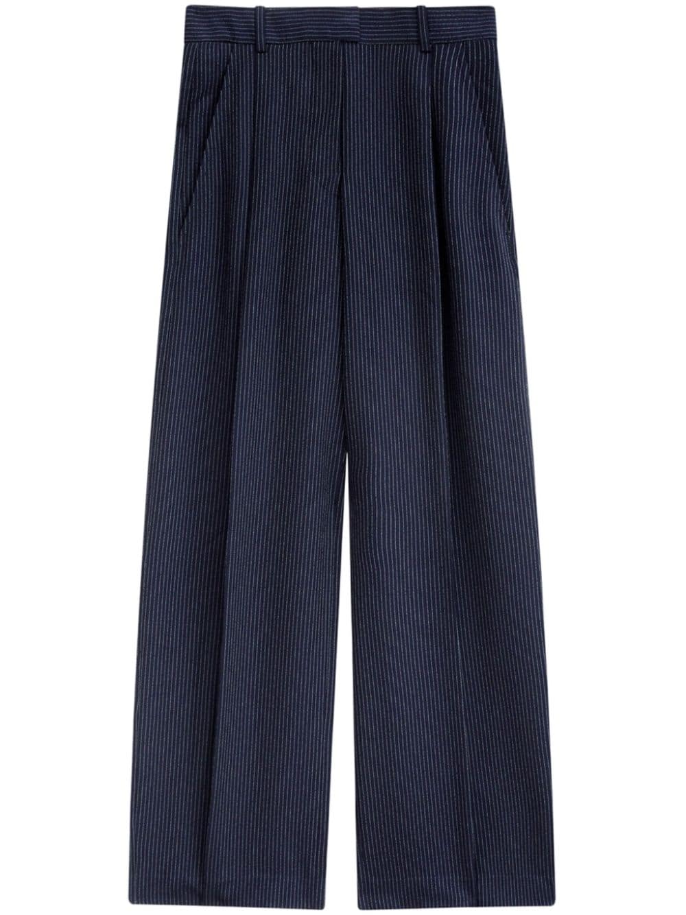 ISABEL MARANT Romina pinstripe tailored trousers - Blue von ISABEL MARANT