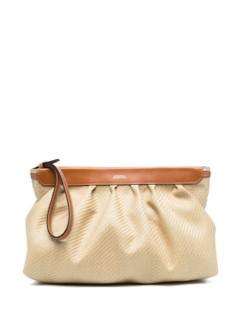 ISABEL MARANT raffia clutch bag - Neutrals von ISABEL MARANT