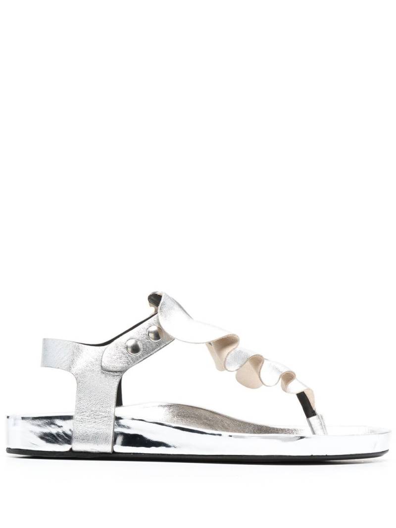 ISABEL MARANT ruffle-trim sandals - Silver von ISABEL MARANT