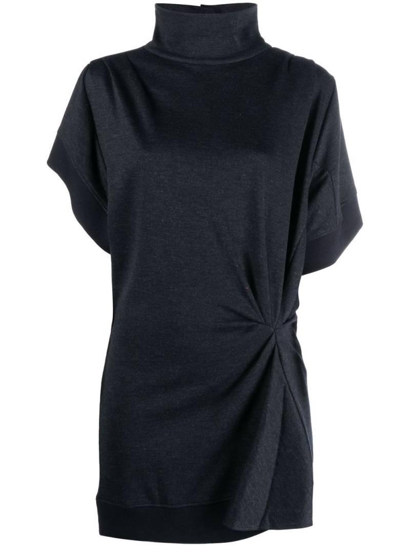 ISABEL MARANT short-sleeve gathered shift dress - Black von ISABEL MARANT