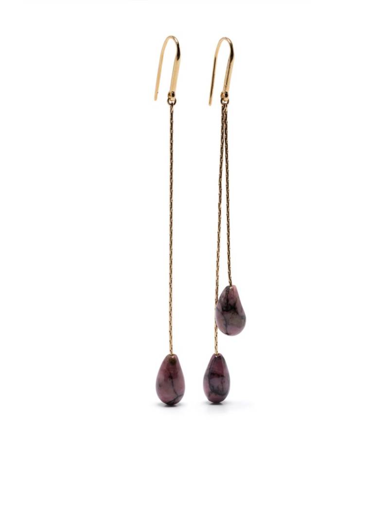 ISABEL MARANT stone-pendant dangle earrings - Gold von ISABEL MARANT