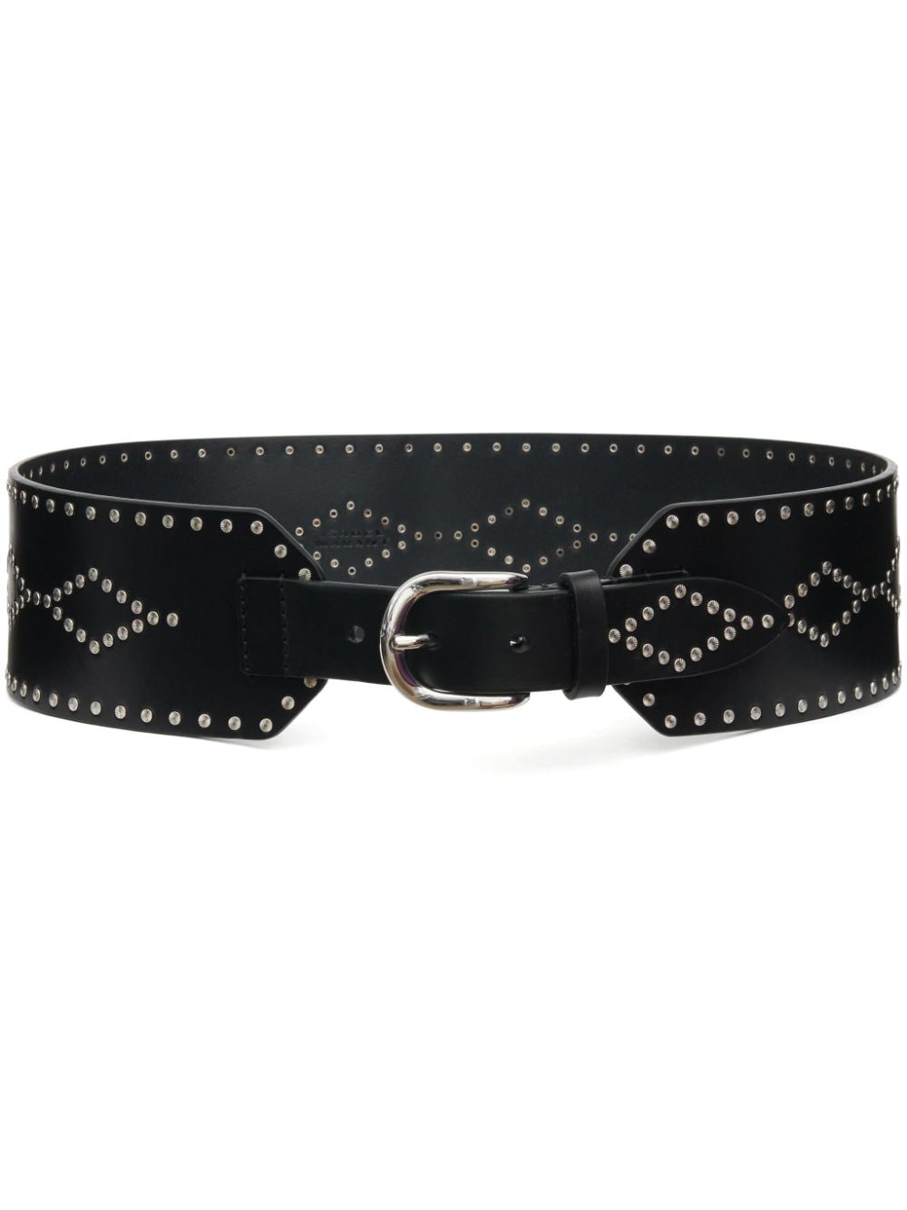 ISABEL MARANT Lucie studded leather belt - Black von ISABEL MARANT