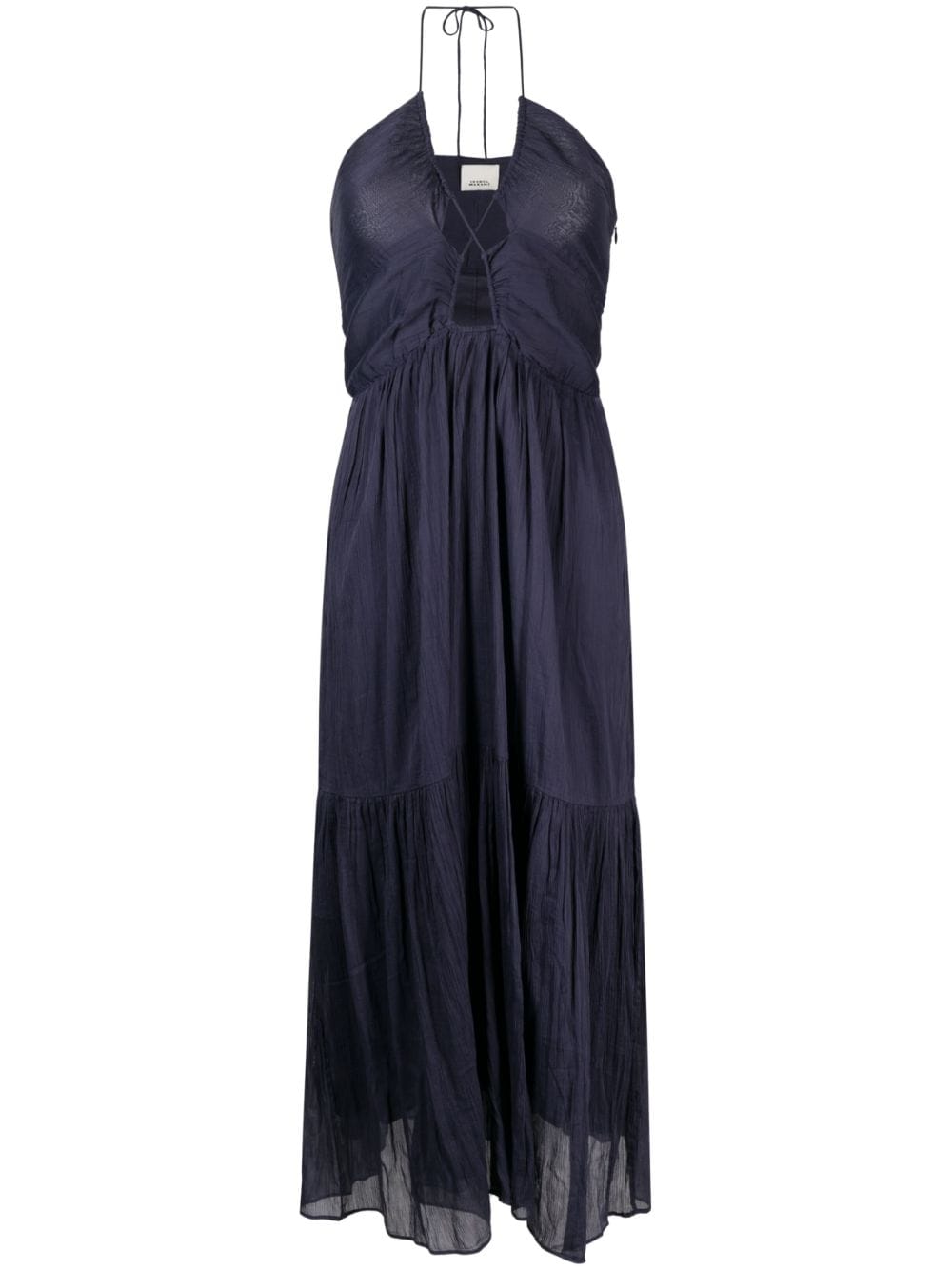 ISABEL MARANT tiered cut-out long dress - Blue von ISABEL MARANT