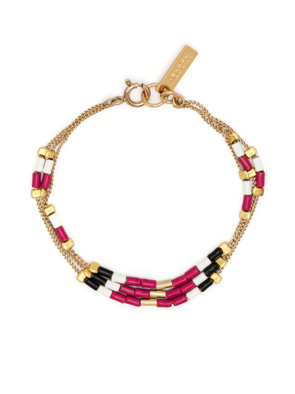 ISABEL MARANT New Color Strip beaded bracelet - Pink von ISABEL MARANT
