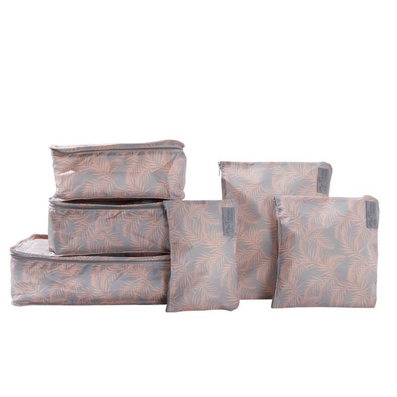 Lucy Travel Packing Cube Set Peach Fern von ISDA