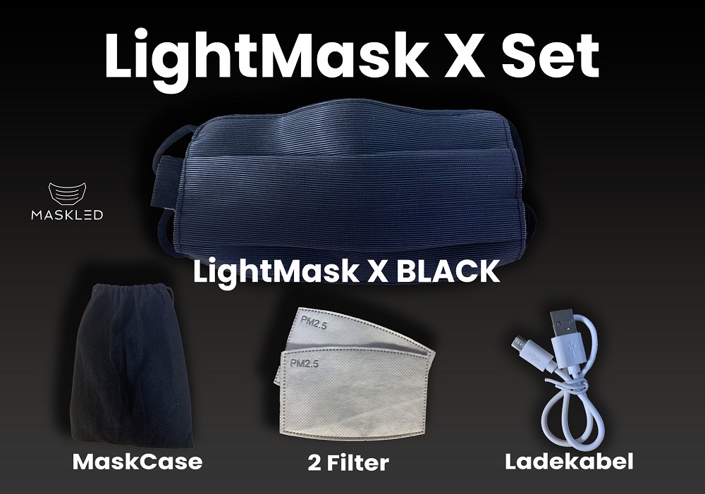 Maskled LightMask X Black von ISDA