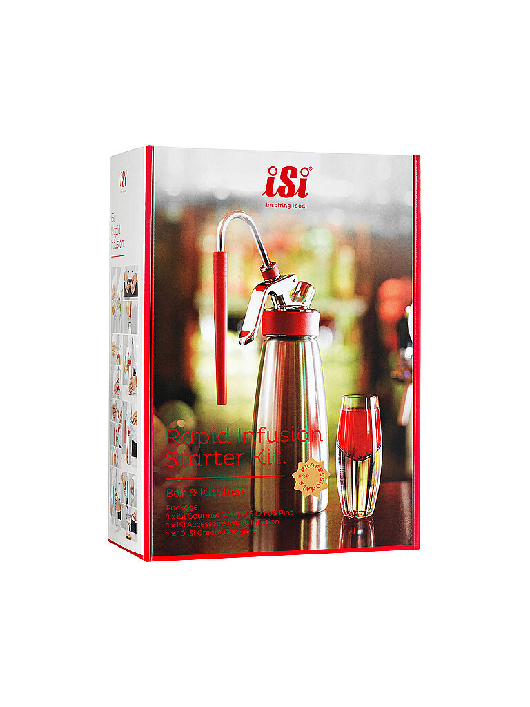 ISI Gourmet Whip 0,5 L Rapid Infusion silber von ISI