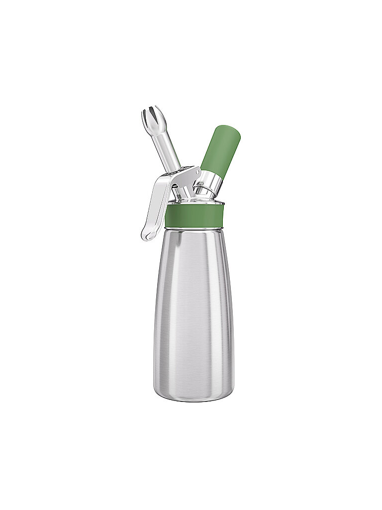 ISI Sahnebereiter GREEN WHIP ECO 0,5l Edelstahl / Gruen silber