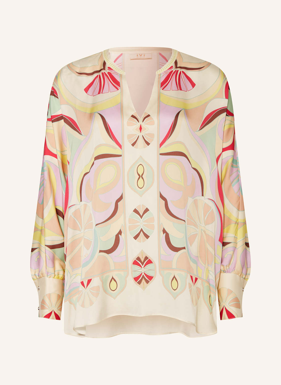 Ivi Collection Blusenshirt Aus Seide gelb Ivi Collection Blusenshirt Aus Seide gelb von IVI collection