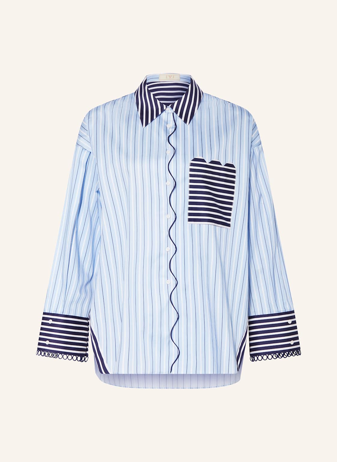 Ivi Collection Hemdbluse blau Ivi Collection Hemdbluse blau von IVI collection