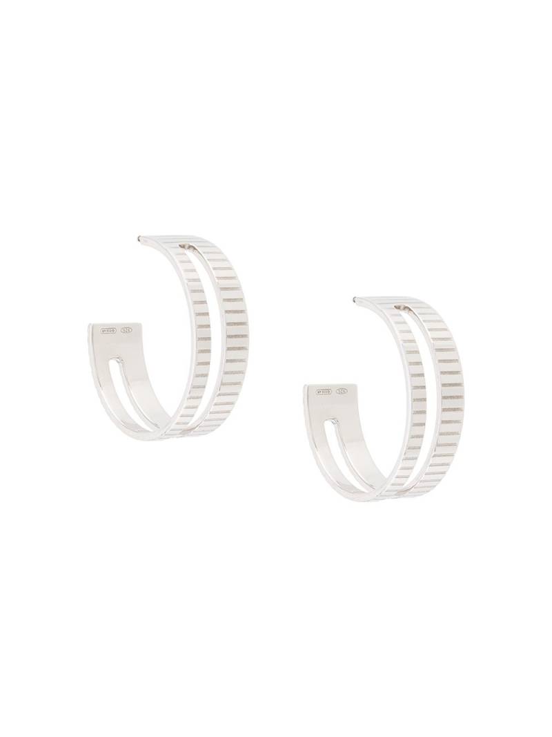 IVI slot hoop earrings - Silver von IVI