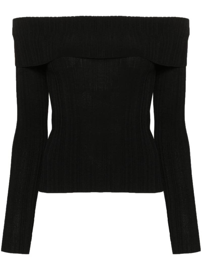 IVY OAK Kalla ribbed-knit top - Black von IVY OAK