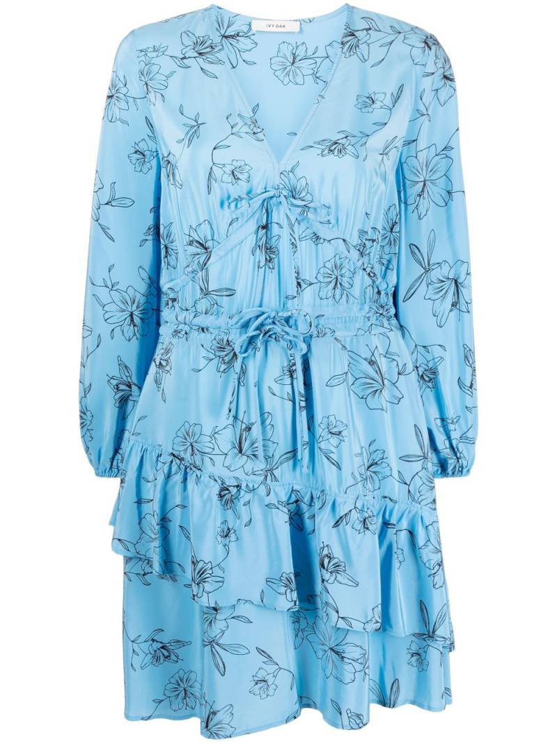 IVY OAK floral-print flared dress - Blue von IVY OAK